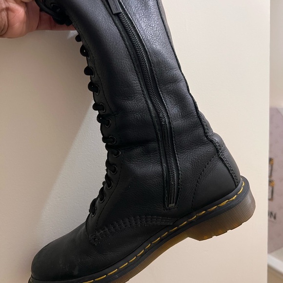 Dr. Martens Black Combat Boots - Picture 2 of 12
